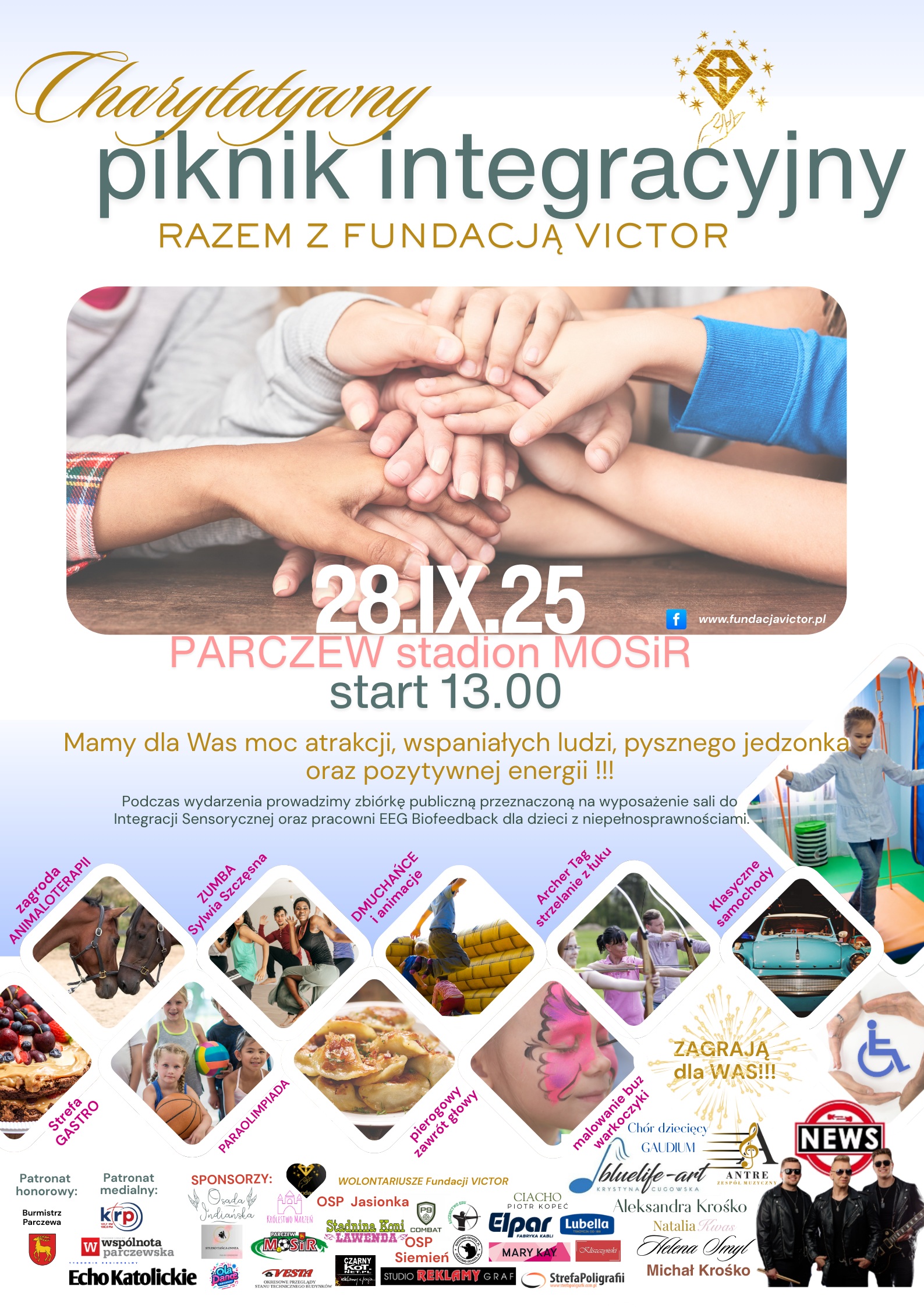 Piknik integracyjny dla osób z niepełnospr. RAZEM z Fundacją VICTOR