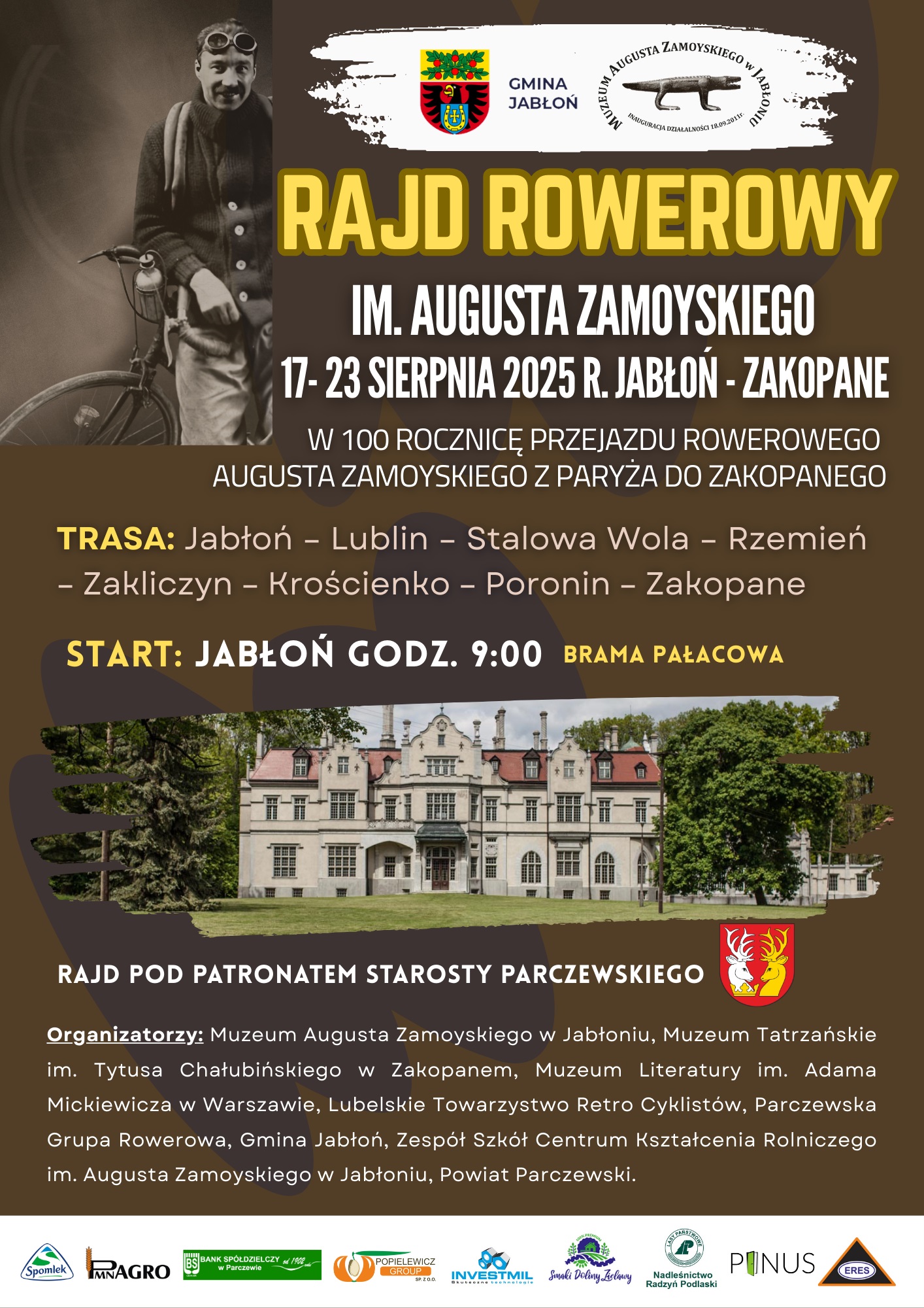 plakat rajd rowerowy 11 08 2025