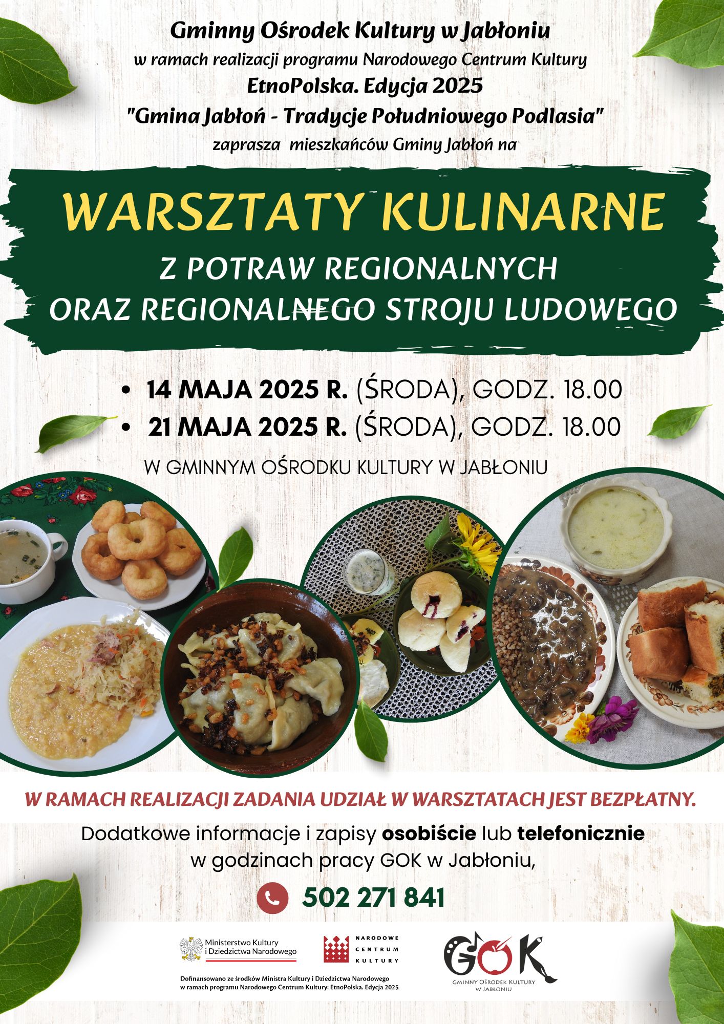 warsztaty kulinarne gok maj 2025