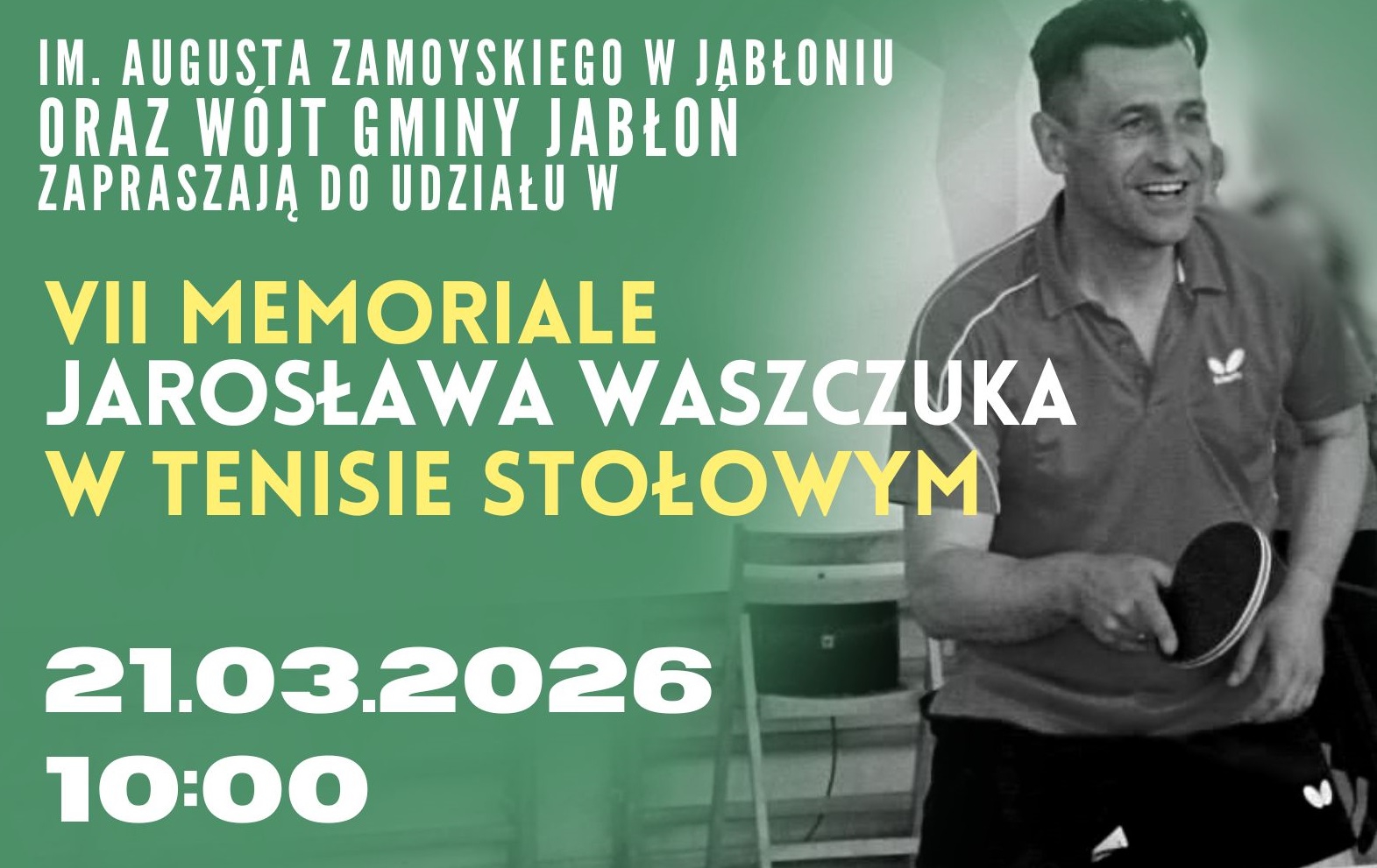 VII Memoriał Jarosława Waszczuka w Tenisie Stołowym