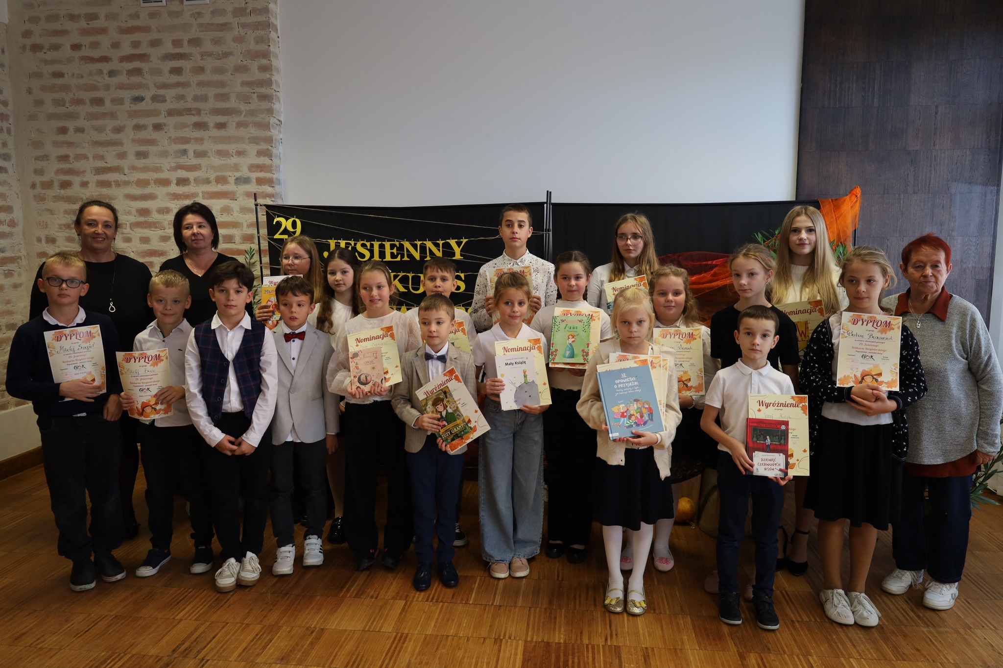 Eliminacje gminne 29. Jesiennego Konkursu Recytatorskiego  w Jabłoniu