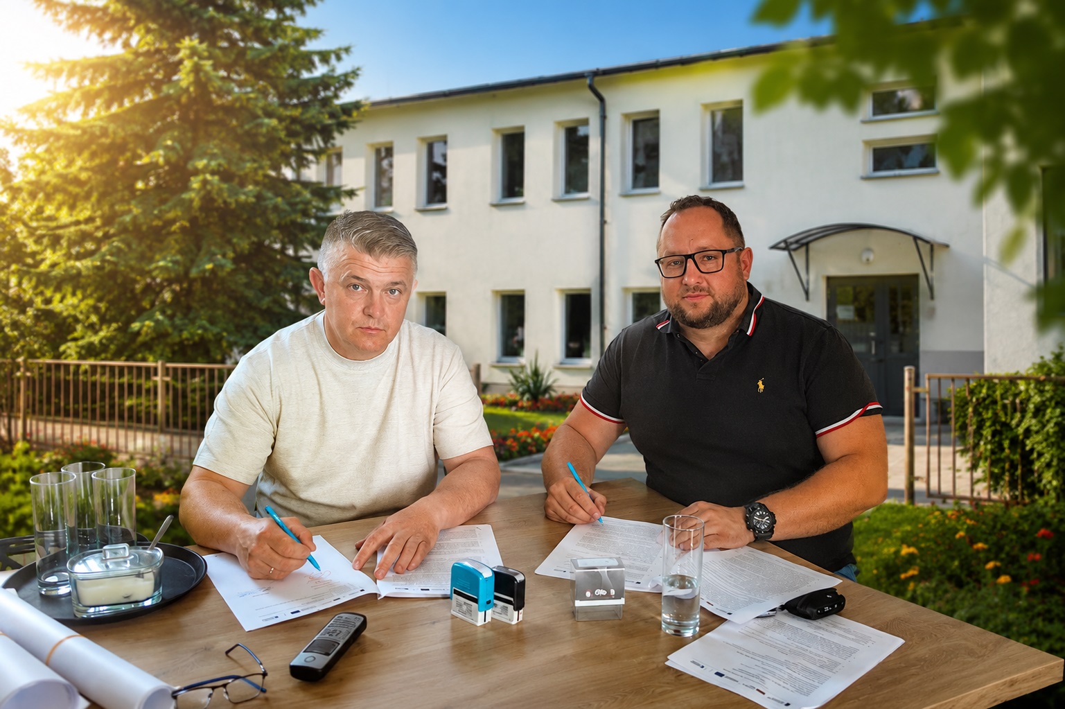 Realizacja inwestycji przy Wiejskim Domu Kultury w Paszenkach w ramach projektu partnerskiego Gmin Doliny Zielawy