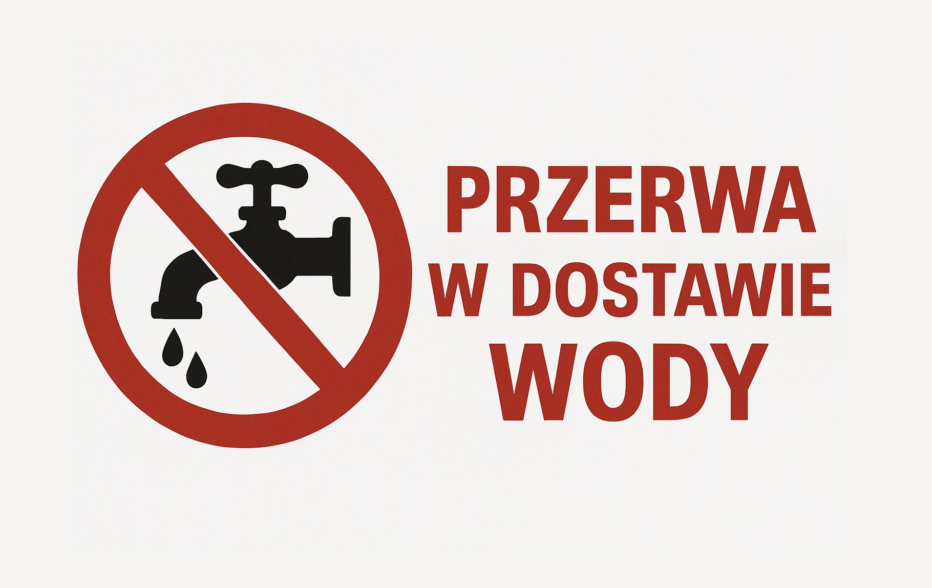 KOMUNIKAT Przerwa w dostawie wody – miejscowość Dawidy