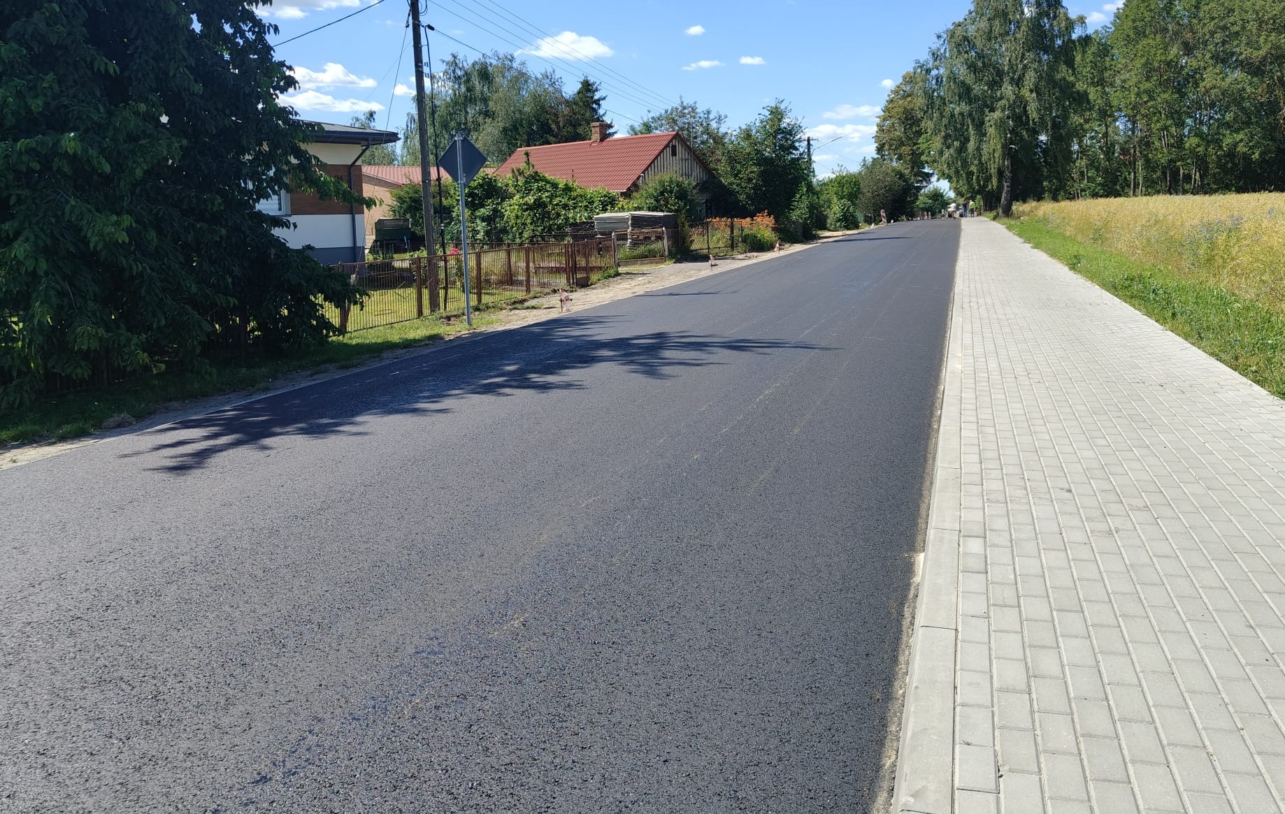 Zakończenie robót budowlanych przy drogach gminnych